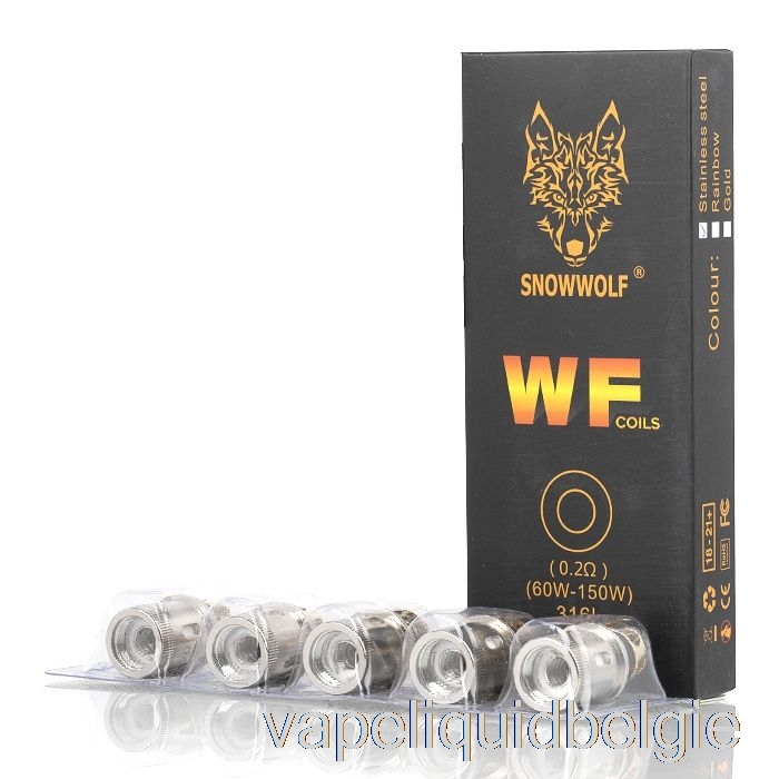 Vape Vloeibare Sneeuwwolf Wolf Wf Vervangende Spoelen 0.2ohm Wf Spoelen (roestvrij Staal)